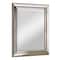 Head West 35" x 29" Oil Rubbed Antique Brushed Nickel Framed Wall Mirror